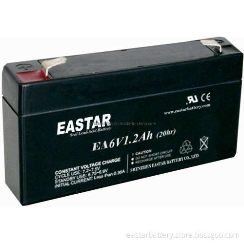 6V 1.2ah Lead Acid Battery (EA6-1.2)